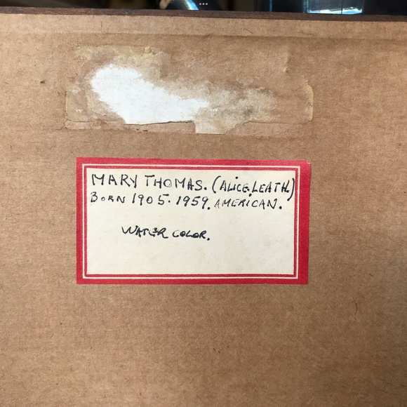 MARY ALICE LEITH THOMAS (Artist) Watercolor Horse & Jockey Derby Equestr… - Picture 5 of 6